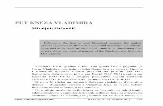 PUT KNEZA VLADIMIRA - maticacrnogorska.mematicacrnogorska.me/files/73/12 miroljub orlandic.pdf · Ѓозелов, Историја на средновековна Бугарија,