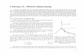 Chương 11 Mômen động lượng C - vatlymophong.comvatlymophong.com/wp-content/uploads/2019/02/Chuong-11-2018.10-.pdf · Chương 11: Mômen động l ... lượng là một