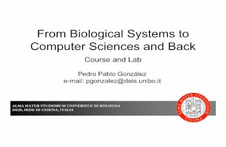 From Biological Systems to Computer Sciences and Back fileGenetic algorithms Genetics Genetic algorithm Theory of natural selection Searching Optimization Machine learning Population