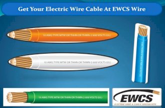 Get Your Electric Wire Cable At EWCS Wire