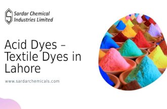 Acid Dyes – Textile Dyes in Lahore: