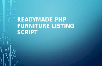 Readymade php furniture listing script