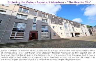 Exploring the Various Aspects of Aberdeen – “The Granite City”