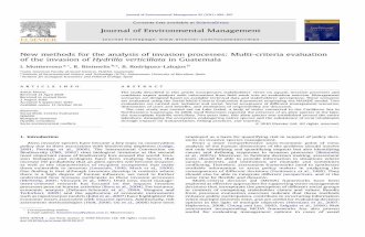 New methods for the analysis of invasion processes: Multi-criteria evaluation of the invasion of Hydrilla verticillata in Guatemala