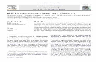 Etiopathogenesis of hyperostosis frontalis interna: A mystery still