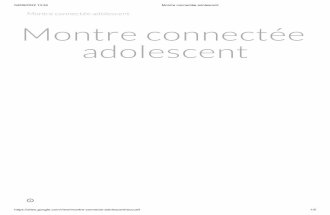 Montre connectée adolescent