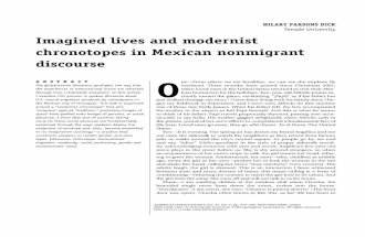 Imagined lives and modernist chronotopes in Mexican nonmigrant discourse