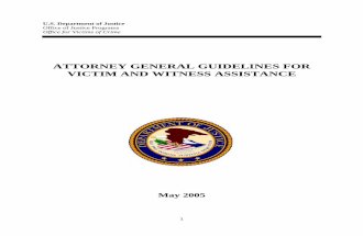 ATTORNEY GENERAL GUIDELINES FOR VICTIM AND WITNESS ASSISTANCE