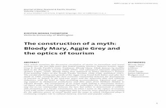 “The Construction of a Myth: Bloody Mary, Aggie Grey and the Optics of Tourism.” Journal of NZ and Pacific Studies. vol 2. no 1. (April) 2014: 5-19.