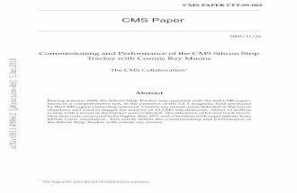 Commissioning and performance of the CMS silicon strip tracker with cosmic ray muons