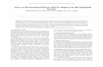 Zoos as Recreational Places and Its Impact on the Egyptian Society   Alexandria Zoo (El Nozha), Egypt as case study