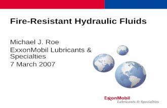 Fire-Resistant Hydraulic Fluids