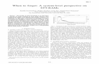 When to forget: A system-level perspective on STT-RAMs