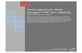 Pemrograman Web dengan PHP dan MySQL Pemrograman Web dengan PHP dan MySQL