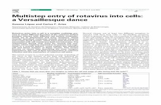 Multistep entry of rotavirus into cells: a Versaillesque dance