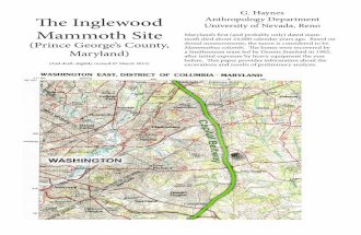 The Inglewood Mammoth (Prince George's County, Maryland) (Slightly Revised 07 March 2015)