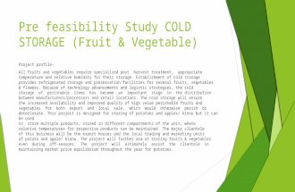 Cold Storage Unit Pre feasibility study