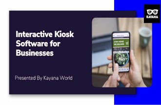 Interactive Kiosk Software For Businesses