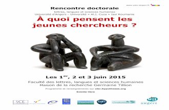 Mircea Eliade, Antonin Artaud et lʼart du spectacle-colloque À quoi pensent les jeunes chercheurs ? Université d’Angers , 1-3 juin 2015, Angers