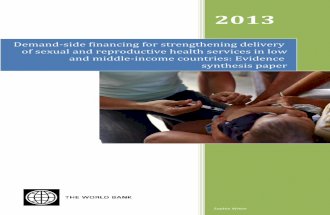 Demand-Side Financing for Sexual and Reproductive Health Services in Low and Middle-Income Countries: A Review of the Evidence