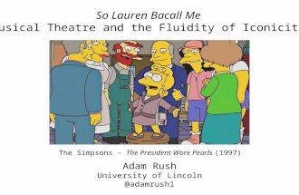 "So Lauren Bacall Me": Musical Theatre and the Fluidity of Iconicity