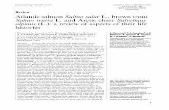 Atlantic salmon Salmo salar L., brown trout Salmo trutta L. and Arctic charr Salvelinus alpinus (L.): a review of aspects of their life histories