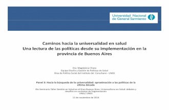 Caminos hacia la universalidad en salud Una lectura de las políticas desde su implementación en la provincia de Buenos Aires