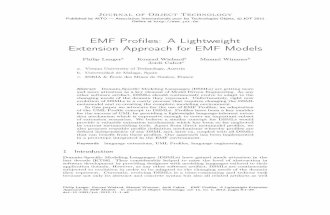 EMF Profiles: A Lightweight Extension Approach for EMF Models