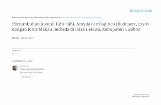 Pertumbuhan Juvenil Labi-labi, Amyda cartilaginea (Boddaert, 1770) dengan Jenis Makan Berbeda di Desa Belawa, Kabupaten Cirebon