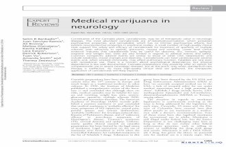 Medical marijuana in neurology