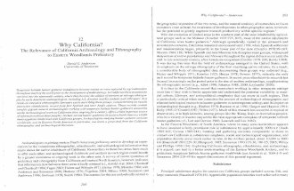 Why California? The Relevance of California Ethnography to the Archaeology of the Eastern Woodlands.