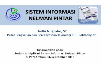 Presentasi Sosialisasi Sistem Informasi Nelayan Pintar di PPN Ambon