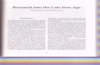 Research into the Late Iron Age. ¬– Archaeological Research in Estonia 1865–2005 Estonian Archaeology 1. Tartu University Press 2006, 127–158