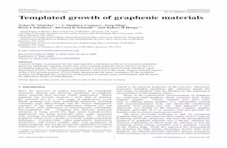 Templated growth of graphenic materials