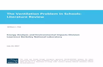 The Ventilation Problem in Schools: Literature Review