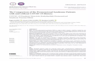 The Comparison of the Premenstrual Syndrome Patients with and without COVID-19 History.pdf
