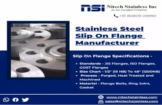 Flanges | Slip On Flange | Weld Neck Flange|  Blind Flange | Threaded Flange - Nitech Stainless Inc