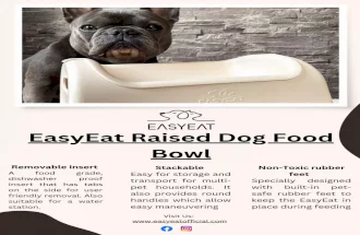 EasyEat's Raised Dog Food Bowls for Healthy Eating Habits