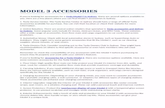 Model 3 accessories Melbourne