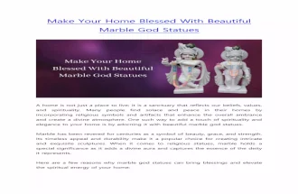 Make Your Home Blessed With Beautiful Marble God Statues
