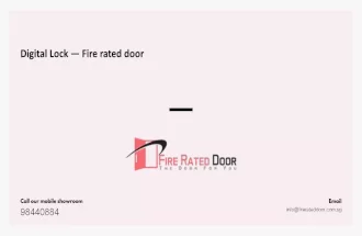 Digital Lock — Fire rated door