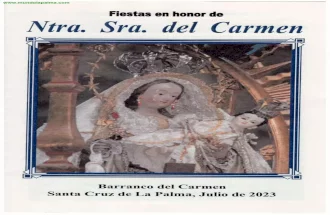 Fiestas en Honor a Ntra. Sra. del Carmen 2023 - Barranco del Carmen