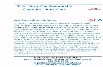 T. K. Junk Car Removal & Cash For Junk Cars