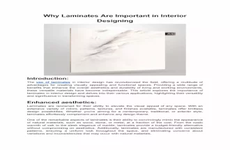 Why Laminates Are Important in Interior Designing.pdf