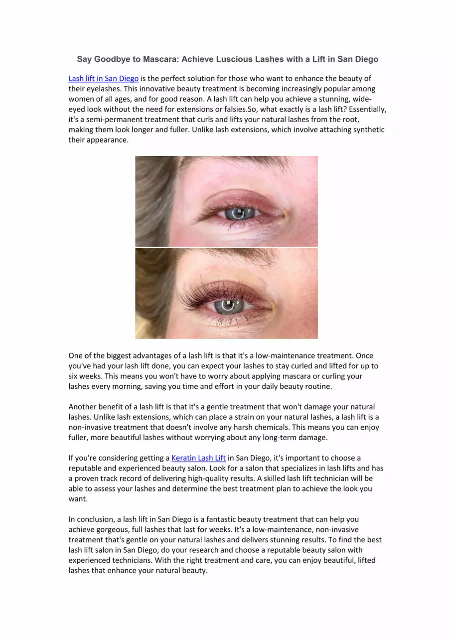 Introducing the Ultimate Lash Lift Experience