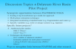 Discussion Topics – Delaware River Basin Pilot Project