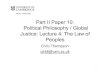 Part II Paper 10: Political Philosophy / Global Justice ...· Part II Paper 10: Political Philosophy
