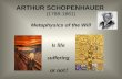 Schopenhauer   - Philosophy - CLIL - Metaphysics of the Will