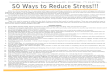 50 Ways Reduce Stress