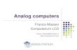 Analog computers - Computarium computersآ  2 Index Definition of an analog computer Mechanical analog